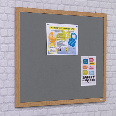 Eco Friendly Beech Wood Framed Noticeboard